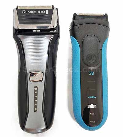 Remington F5-5800 and Braun S3 ProSkin.