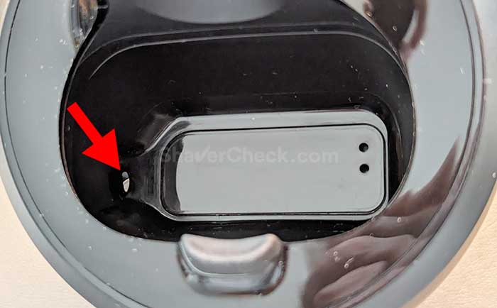 S7 360 Flex station drain hole.