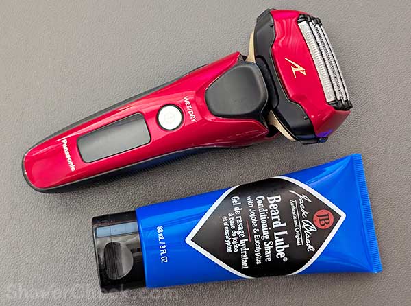 The Panasonic Arc 5 ES-ALV6HR works great for wet shaving.