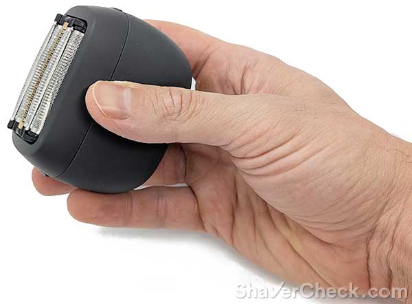 The Panasonic Palm held in hand.