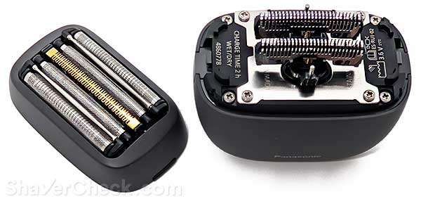 The foil and blades system of the Panasonic Arc 5 Palm.