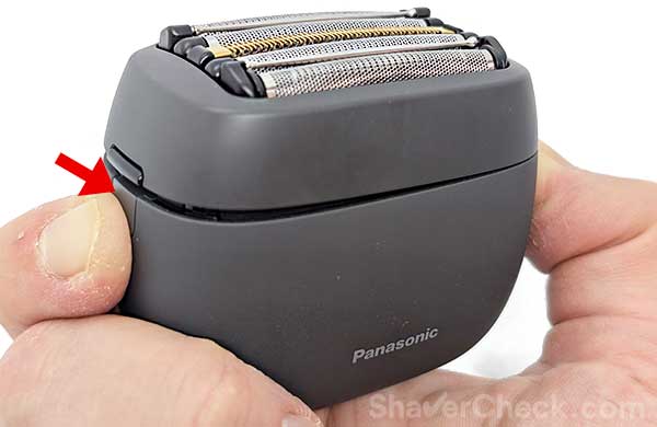 Popping out the foil frame of the Panasonic Arc 5 Palm.