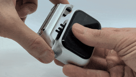 Animation of fitting the P3 Pro magnetic foil.
