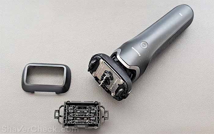 Panasonic ARC 5 PRO foil head and frame.