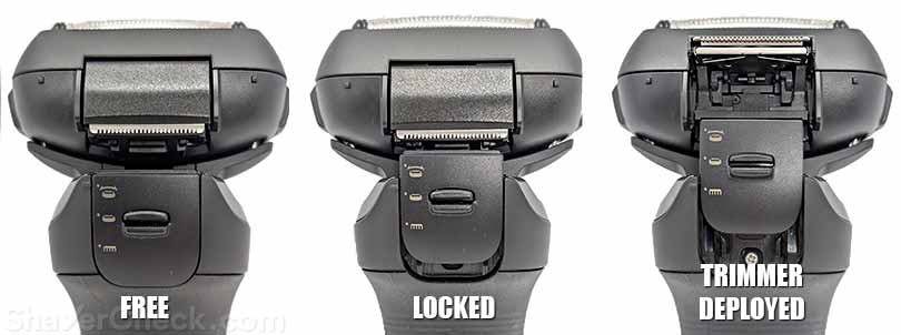 The 3 positions of the ARC 5 PRO multipurpose switch.