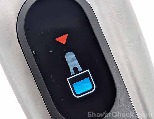 Cleaning reminder icon on the Nevo display.