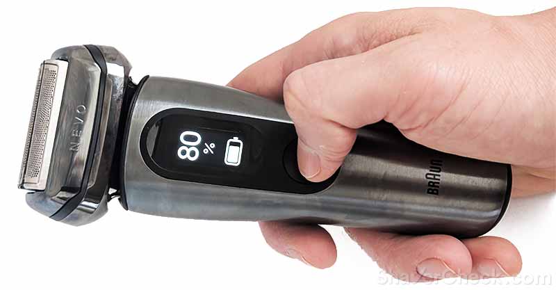 The Braun Nevo operating cordless.