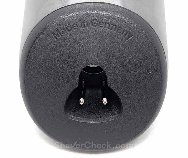The charging port on the Braun Nevo.