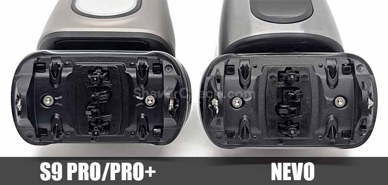 Series 9 and Nevo (identical) flexing heads.