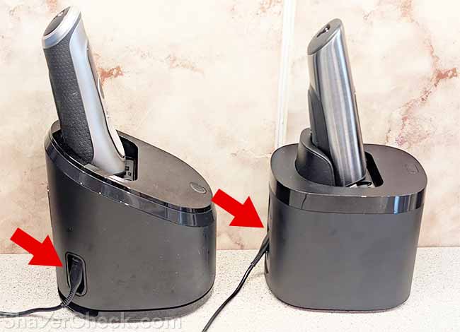 Series 9 vs Nevo station power cord connector.
